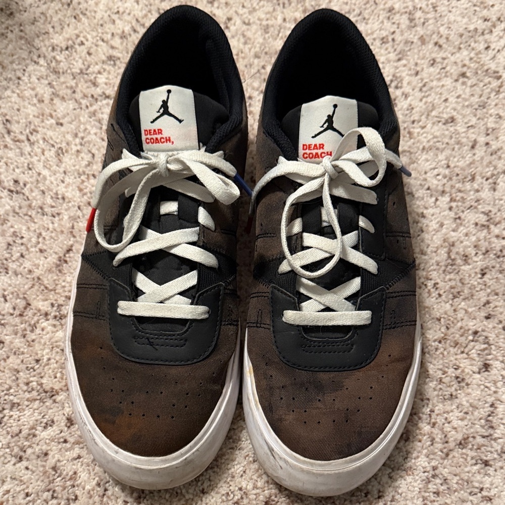 Jordan Men's Black and Brown Sneakers